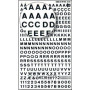 Lettres&chiffres transfert noir 5mm-1F