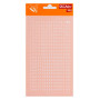Chiffres transfert blancs 4mm - 1Feuille