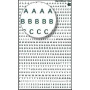 Lettres&chiffres transfert noir 2.5mm-1F