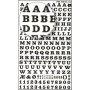 Lettres&chiffres transfert noir 6mm-1F