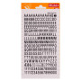 Lettres&chiffres transfert noir 8mm-1F