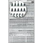 Lettres&chiffres transfert noir 4mm-1F