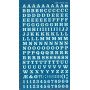 Lettres&chiffres transfert blanc 6mm-1F