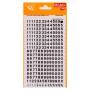 Chiffres transfert noir 6mm - 1Feuille