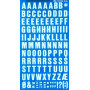 Lettres transfert blanches 12 mm - 1F