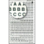Lettres transfert blanche 4mm - 1Feuille