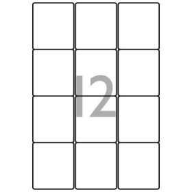 Boite 100 x 12 Etiquettes 63.5x72.0