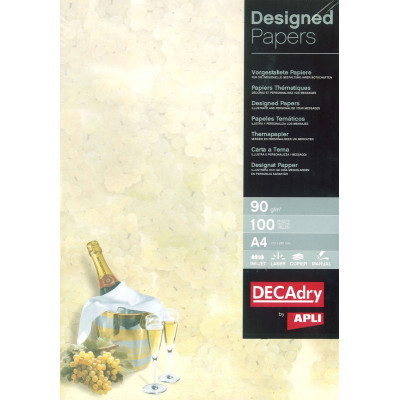 Pack 100 A4 Champagne, 90g             OB