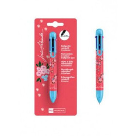 Boite 12 STYLOS 6 COUL. FLOWERY JL     OB