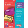 Pack 250 cartes visite BLANC 85X54