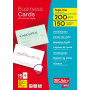 Pack 15x10 cartes visite  BLANC 200g