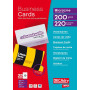 Pack 220 cartes visite 200g. BLANC 85X54