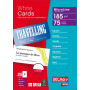Pack 75 cartes 210x99mm  185g. BLANC