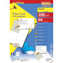 Pack 15x4 cartes 148.5x105mm  'BL' BLANC