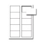 Pack 180 cartes visite 250g. BLANC 85X5OB