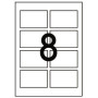 Pack 15 x 8 cartes visite BLANC  200gOB