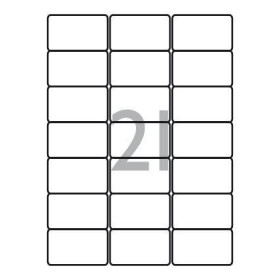 Pack 30 x 21 Etiquettesuettes (63.5x 38.1mm)