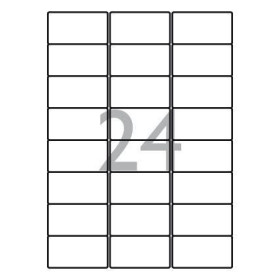 Pack 30 x 24  Etiquettesuettes (63.5x33.9mm)