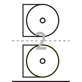 Pack 30 x 2 Etiquettesuettes DVD (permanent)OB
