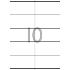 Pack 30 x 10 Etiquettesuettes (105.0x57.0mm)