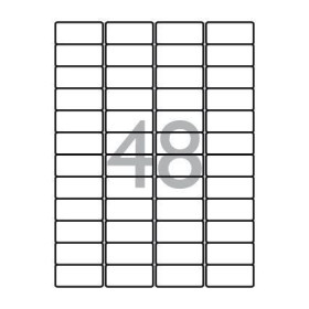 Pack 30 x 48  Etiquettesuettes  (45.7x21.2mm)