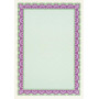 Pack 25 diplomes A4 TURQUOISE/POURPRE