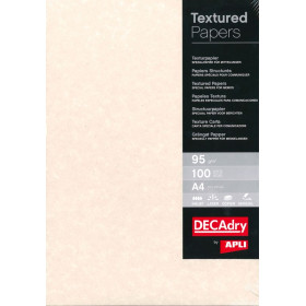 B.PARCHMENT TEXTURE PAPIER GRIS 95G.100F