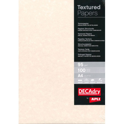B.PARCHMENT TEXTURE PAPIER GRIS 95G.100F