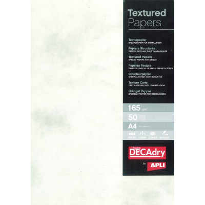 B.PAPIER STRUCTURE MARB.GRIS 165g. 50F