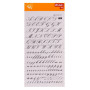 S. lettres&chiffres transf. noir 12mm-1F