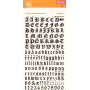 S. lettres&chiffres transf. noir 12mm-1OB