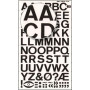 S. lettres transfert noir 18mm-1F      OB