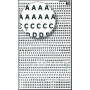 S. lettres&chiffres transf. noir 3mm-1F