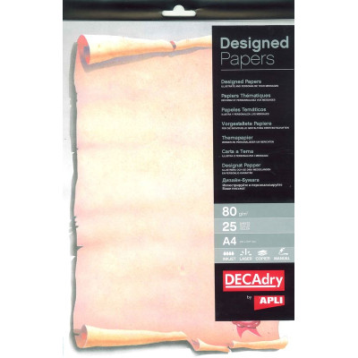 Pack 25 A4 DECAdry 80g. PARCHEMINOB