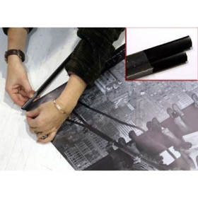 2 BAGUETTES NOIRE 91.4CM POSTER A0