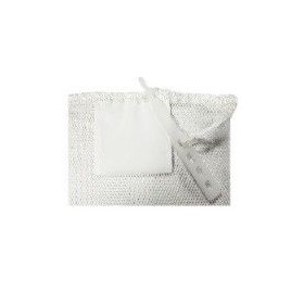 FILET DE LAVAGE 40 x 60 AVEC ATTACHE ET ETIQUETTE BLANC