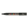 Uniball Posca trait extra fin1 mm pointe conique PC1MC noir