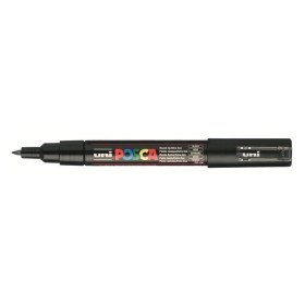 Uniball Posca trait extra fin1 mm pointe conique PC1MC noir