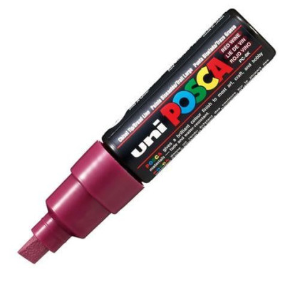 Uniball Posca Marqueur peinture à eau, encre à pigmentation lie de vin pte lar b