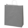 50 Sacs Kraft 35 x 14 x 44cm 100gr poignées torsadées Gris