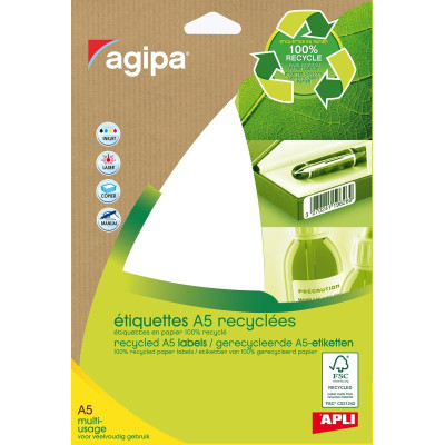 ETUI A5 168 Etiquettes 56X34 100%RECY