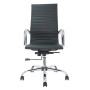 Fauteuil de bureau noir pied chrome ORUS