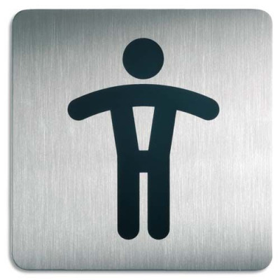 DUR PLAQ PICTO CARR WC HOMMES -4954-23 - SG172B
