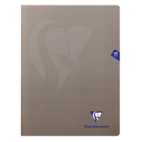 Mimesys cahier piqué polypro 24x32cm 48p Q.5x5 Gris
