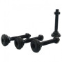 Baie de brassage réseau 42U noire 800x800 montée
