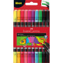 Faber Castell pochette de 10 Feutres Double Pointe Néon