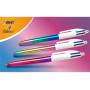 Bic stylo à bille 4 couleurs rétractable décors