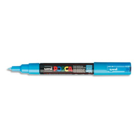 Uniball Posca Marqueur peinture à eau, encre à pigmentation Bleu clair, pointe e