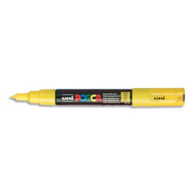 Uniball Posca Marqueur peinture à eau, encre à pigmentation jaune, pointe extra