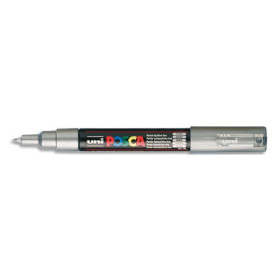 Uniball Posca Marqueur peinture à eau, encre à pigmentation Argent, pointe extra